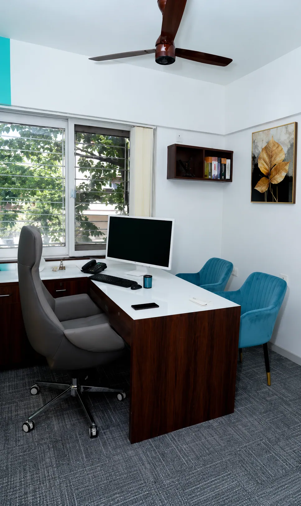 The founder's cabin at the Baner office